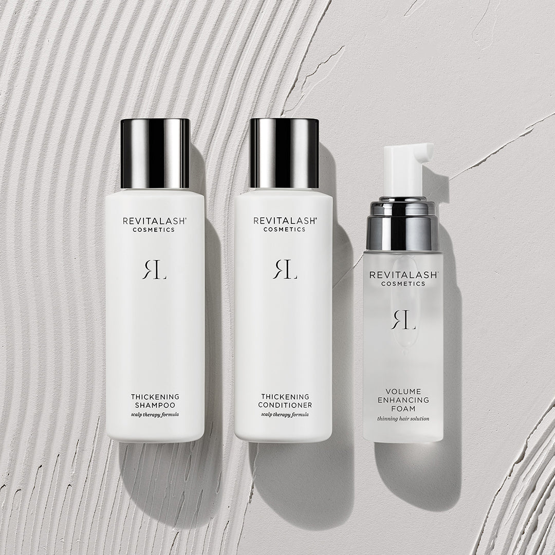 Travel-sized Volumizing Hair Collection including Thickening Shampoo, Thickening Conditioner, and Volume Enhancing Foam