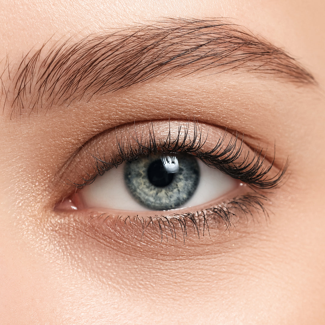 Image of a woman's eye and beautifully arched eyebrow