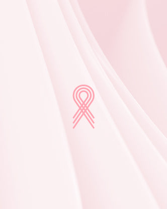 Eternally Pink Background Image with Pink Ribbon Breast Cancer